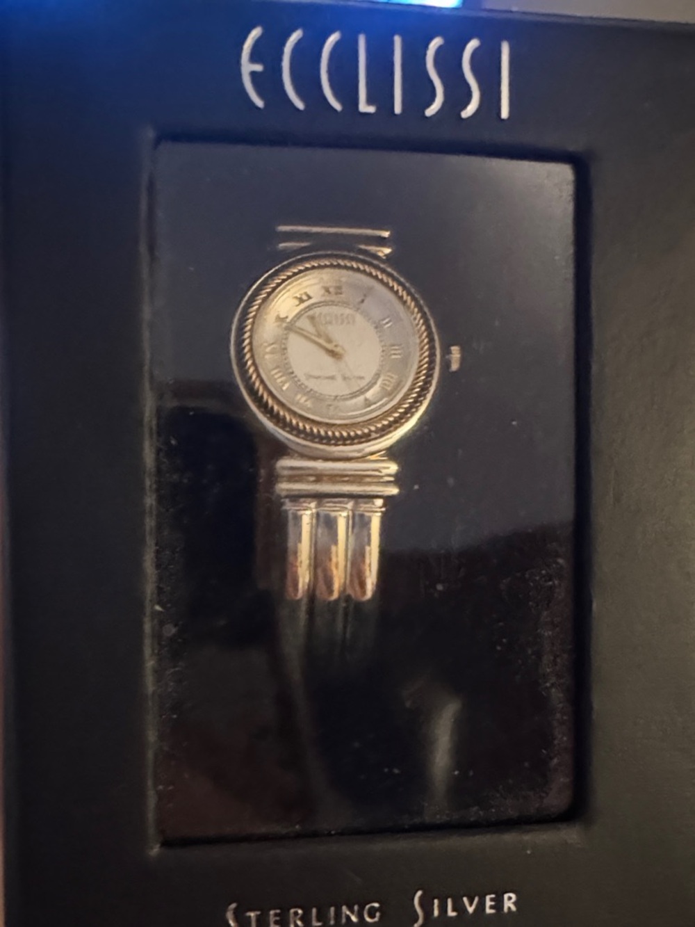NWT Ecclissi Sterling Silver Women’s Watch - Silver Tone in box